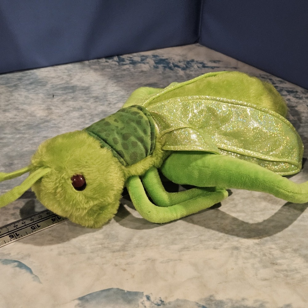 Petting Zoo Dragonfly Plush & Green Bug Finger Puppet Bundle Stuffed Animal Lot - Picture 8 of 14